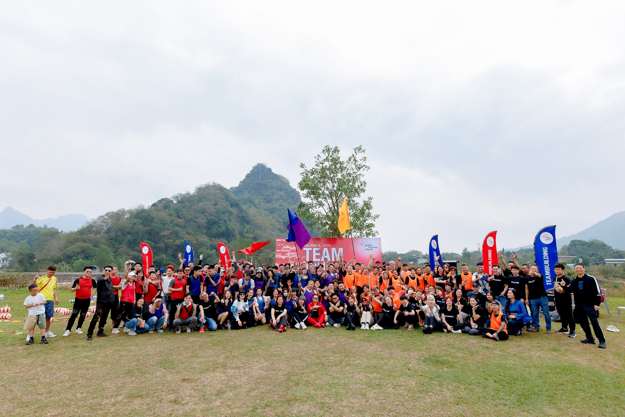 Teambuilding Color me run - Goldwell 
